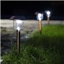 Xanlite PACK6SO1017 Xanlite-PACK6SO1017-Pack de 6 balises solaires-LED-RVB-Autonomie 8 h-IP44-Blanc, Blanc