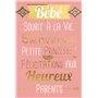 69-5006 Carte de vœux Naissance Fille Bébé sourit à la vie Bienvenue petite Princesse Félicitations aux Heureux Parents