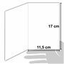 AFIE 64-1036 Carte Sincères Condoléances avec Enveloppe Blanche - Argenté Brillant Feuilles Erable Sépia Graminée Graphisme Cont