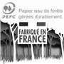 AFIE 64-1036 Carte Sincères Condoléances avec Enveloppe Blanche - Argenté Brillant Feuilles Erable Sépia Graminée Graphisme Cont