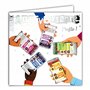 Afie 22035 Carte Carrée Argentée Heureux Anniversaire Profite Téléphones Portables Smartphones Réseaux sociaux