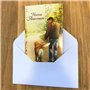 15-6469 Carte Heureux ANNIVERSAIRE avec Porte-billet intérieur pour Homme qui aime les chiens et les voyages Losanges en Relief 