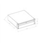 KIMEX - Accessoire Rack et Baie de Brassage 19" - Tiroir de Rangement à clé - Hauteur 2U - 110-0189