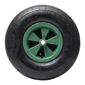 Roue gonflable verte WERKA PRO 325x85 Alésage 16mm