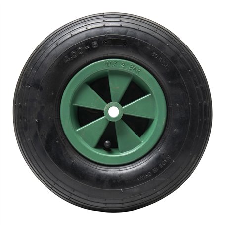 Roue gonflable verte WERKA PRO 325x85 Alésage 16mm
