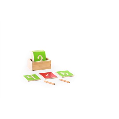 BSM Edufun - Pédagogie Montessori - Tracer les Chiffres - Composé de 16 pièces en bois - Apprendre à écrire et à compter - Idéal