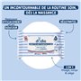 Dodie Lot de 8 Paquets de Lingettes compostables à l'eau x50