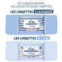 Dodie Lot de 8 Paquets de Lingettes compostables à l'eau x50