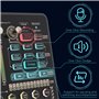 Mixeur DJ avec Carte Son, Todeco Studio de Production de Podcast Mélangeur Audio Portable Bluetooth Contrôleur avec Effets de Mi