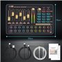 Mixeur DJ avec Carte Son, Todeco Studio de Production de Podcast Mélangeur Audio Portable Bluetooth Contrôleur avec Effets de Mi