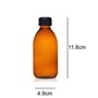 6 x flacons vides en Verre ambré avec Bouchon - Contenance 125 ML - FL26125