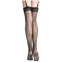 Fiore Bas nylon voile à couture 20d pour Porte-Jarretelles - Marlena (3, NOIR)
