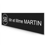 DECOHO - Étiquette Nom + Numéro Personnalisable pour boîte aux Lettres · 100x25x0