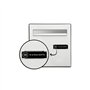 8 mm · Noire Lettres Blanches - 1 Ligne - Noir