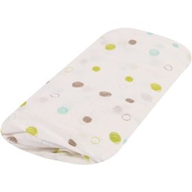 Drap housse - DOMIVA - 70 x 140 cm - Jersey - Imprimé Ecru Pandipanda