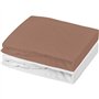 Lot 2 drap housse - P'TIT DODO - Jersey - 70 x 140 cm - Blanc / Brun