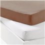 Lot 2 drap housse - P'TIT DODO - Jersey - 70 x 140 cm - Blanc / Brun