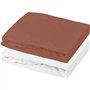 Lot 1 alese + 1 drap housse - P'TIT DODO - 70 x 140 cm - Blanc / Tomette