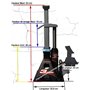 EQUIPEMENT EXPRESS SICOBA Paire de CRICS - CHANDELLES Hydrauliques Crics Bouteille 3T : Ideal pour Camping-Car
