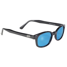 KD's X 1129 - Lunettes de soleil sportifs et motards - homme & femme - s'adaptent sous casque moto vélo ski - Verres turquoises