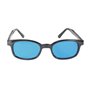 KD's X 1129 - Lunettes de soleil sportifs et motards - homme & femme - s'adaptent sous casque moto vélo ski - Verres turquoises 