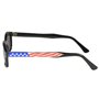 KD's X 10050 - Lunettes de soleil sportifs et motards décor USA - homme & femme - s'adaptent sous casque moto vélo ski - Verres 