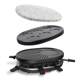Leogreen - Appareil à Raclette 4 en 1 Multifonctions 8 personnes