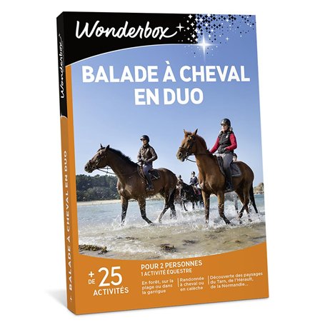 Wonderbox Balade À Cheval en Duo - Coffret Cadeau Idée Cadeau Aventure