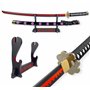 FÉENOMENN Katana One Piece Zoro Shusui - Epée Lame Bois - Support Japonais Inclus