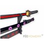 FÉENOMENN Katana One Piece Zoro Shusui - Epée Lame Bois - Support Japonais Inclus