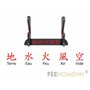 FÉENOMENN Katana Demon Slayer Tanjiro Kamado Red Nichirin - Epée Lame Bois - Support Japonais Inclus