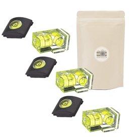 X3 Kit de 2 Niveau à Bulle différents (6) à Fixer sur Griffe Flash Sabot pour Appareil Photo Protection Canon Pentax Olympus Pan