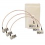 3X Cable 3G SDI 30Cm Angle Coude 90° 90 degrès RG179 Supporte HD-SDI 3G SDI 4K 8K 75 Ohm