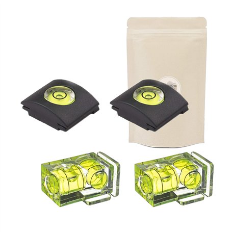 X4 : Kit de 2+2 Niveau à Bulle à Fixer sur Griffe Flash Sabot pour Appareil Photo Protection Canon Pentax Olympus Panasonic- Ada