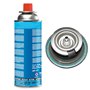 KEMPER - Plancha gaz portable 2300W plaque anti adhésive + 4 cartouches gaz camping + Valise de transport