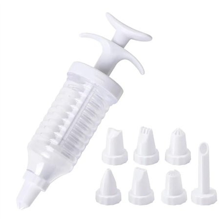 PARENCE.- Décorateur de Gâteaux Seringue avec 8 Embouts - Transformez Vos Créations Culinaires en Œuvres d'art