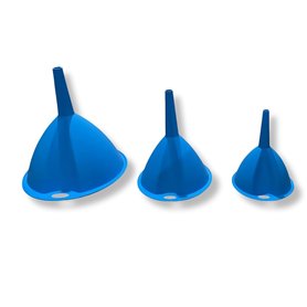 PARENCE.- Lot de 3 Entonnoirs en Plastique de Qualité Alimentaire - Différentes Tailles pour Cuisine