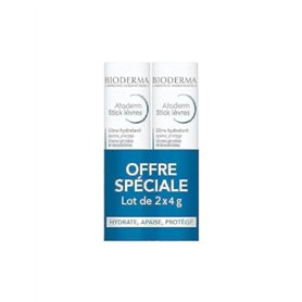 Bioderma Atoderm Stick Lèvres Ultra-Hydratant Lot de 2 x 4 g