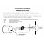 VEGA Manomètre pression turbo -1 à 3 bars numérique et leds 52 mm marque Française