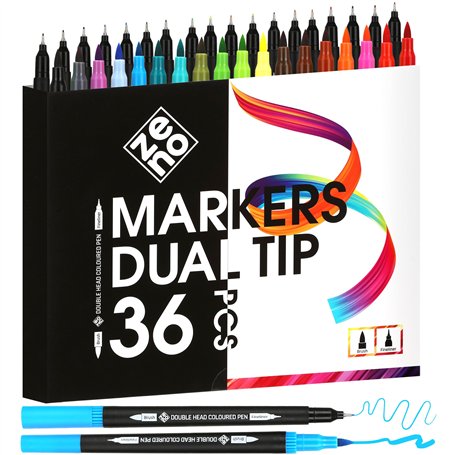ZENO 36 Feutres Coloriage Adulte