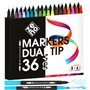 ZENO 36 Feutres Coloriage Adulte