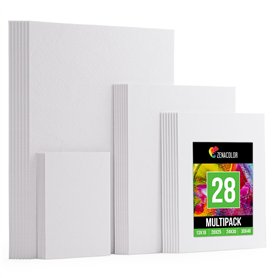 Toile peinture - Set de 28 Canvas - Toile a peindre Multi Tailles - 13x18