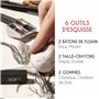 Kit de Dessin Complet - Debutant ou Professionnel - 19 accessoires : 8 Crayon Papier, 3 Crayons Charbon, 1 Graphite, 3 Bâtons Ch
