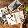 Kit de Dessin Complet - Debutant ou Professionnel - 19 accessoires : 8 Crayon Papier, 3 Crayons Charbon, 1 Graphite, 3 Bâtons Ch