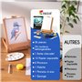 Set de Peinture Aquarelle 36 Pièces - Cadeau Kit d' Aquarelle pour débuter - Boite 2-en-1 Rangement et Chevalet, Palette Aquarel