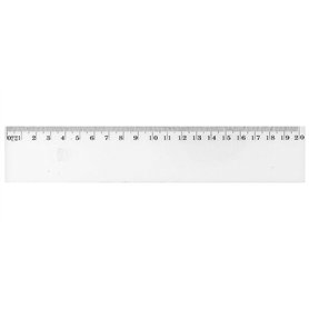 WONDAY Règle Plate Antitache Graduée Plastique 20 cm Transparent