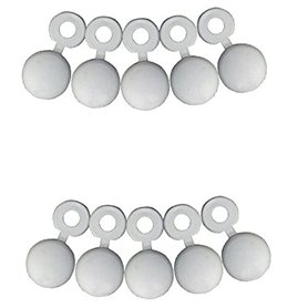 LOT DE 10 CACHE RIVET BLANC PLAQUE D'IMMATRICULATION VOITURE AUTO MOTO SCOOTER MOBYLETTE PROTECTION PLASTIQUE VIS BOULON FIXATIO