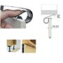 4X CLIP A RESSORT EASY POUR PLINTHE EPAISSEUR 15MM A 22MM MEUBLE SOL CUISINE SALLE DE BAIN VASQUE
