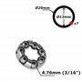 cyclingcolors 2X ROULEMENT Cage A Billes MOYEU Avant 7 Billes 4.76MM Roue Velo VTT Ville Vintage BMX