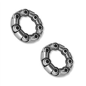 cyclingcolors 2X roulement Cage à Billes moyeu arrière 15mm 25mm 7 Billes 6.35mm Roue vélo Cycle VTT Ville Vintage Route